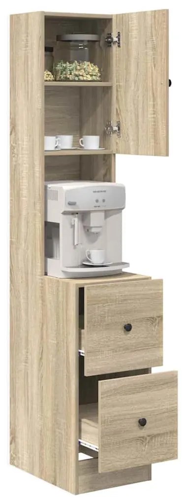 vidaXL Ντουλάπα Κουζίνας Μπεζ 35 x 50 x 180 εκ. Επεξεργασμένο ξύλο