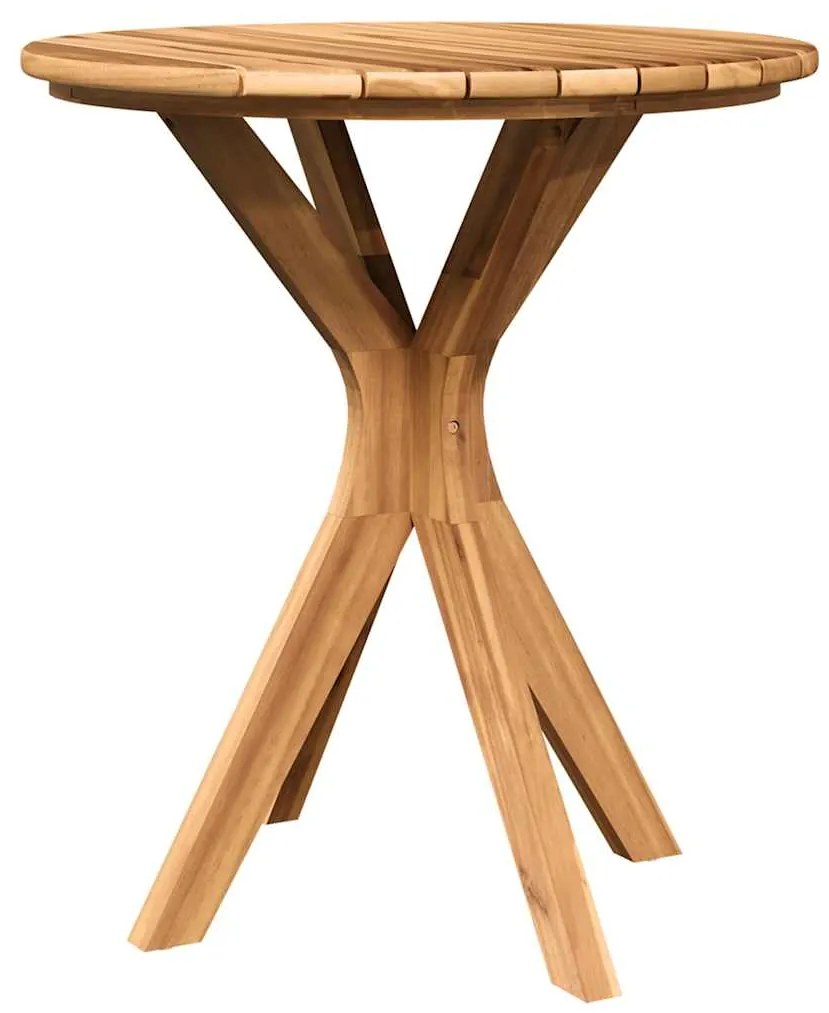 vidaXL Τραπέζι Bistro Καφέ 70 x 70 x 75 cm Μασίφ ξύλο teak