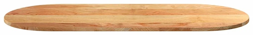 Επιτραπέζια επιφάνεια Ανοιχτό Καφέ 140x60x2 εκ. Ξύλο Δρυός Οβάλ - Καφέ