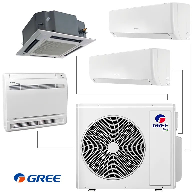 Εξωτερική μονάδα Gree GWHD(36)NK6OO, 36000 BTU, 74 m2, A+/A, R-32, Λευκό