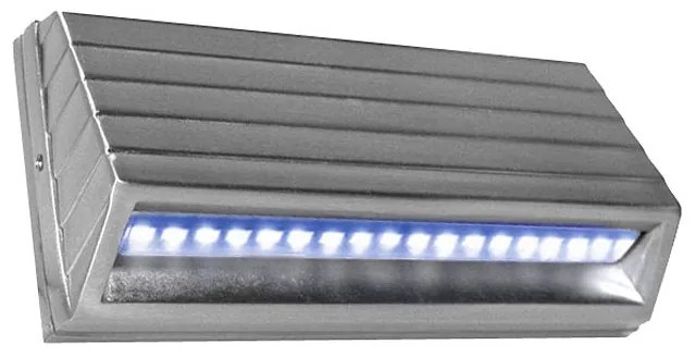 Adeleq Led Φωτιστικό Αλουμινίου Εξωτερικό Κυρτό 3.2W Μπλε Σατινέ 3-90951664