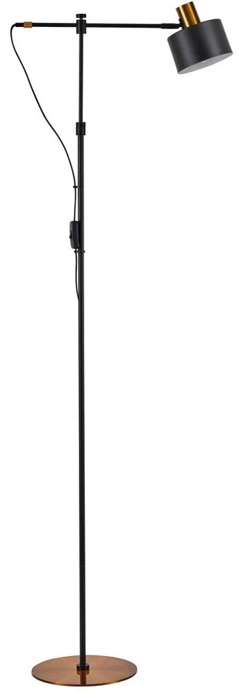 Φωτιστικό Δαπέδου Adept 77-8350 46x25x165cm 1xE27 60W Black-Gold Homelighting Metal