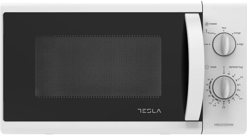 Φούρνος μικροκυμάτων Tesla MW2030MW, 20 λίτρα, Απόψυξη, 700 W, 5 επίπεδα ισχύος, Λευκό