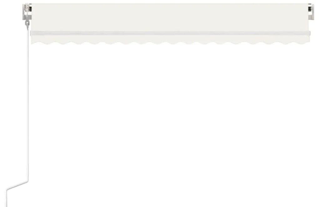 vidaXL Τέντα Συρόμενη Αυτόματη Κρεμ 400 x 350 εκ.