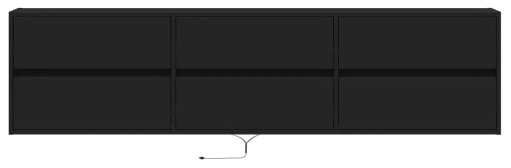 ΈΠΙΠΛΟ ΤΟΙΧΟΥ ΤΗΛΕΟΡΑΣΗΣ ΜΕ LED ΜΑΥΡΟ 180X31X45 ΕΚ. 3307934