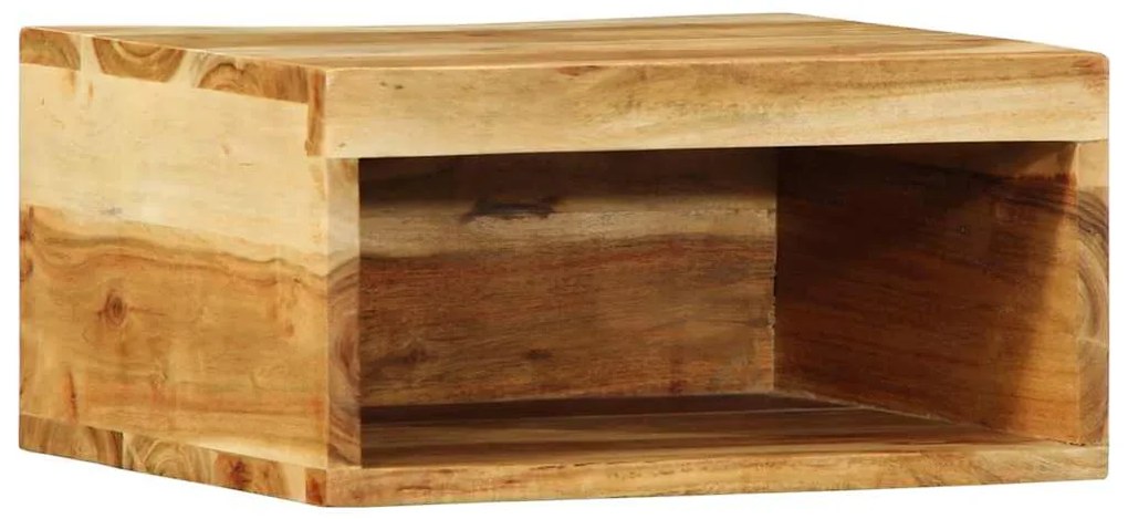Επίτοιχο ντουλάπι τηλεόρασης 40x30x19 cm Μασίφ ξύλο ακακίας - Καφέ