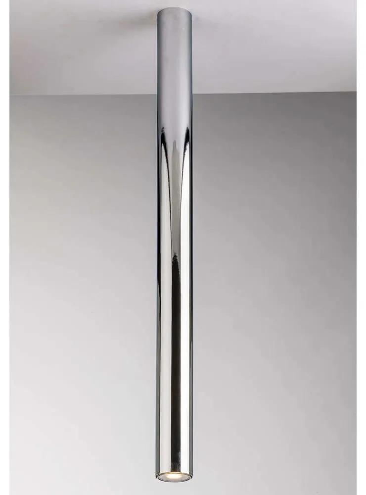 Φωτιστικό Οροφής - Πλαφονιέρα Fluke I-FLUKE-PL75 CR 1xGU10 Φ5,5cm 75cm Chrome Luce Ambiente Design Μέταλλο