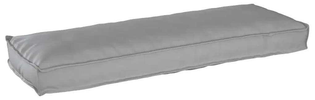 vidaXL Μαξιλάρια Παλετών για Παγκάκι 2 Τμχ Γκρι 120x40x8 εκ. Ύφασμα Oxford
