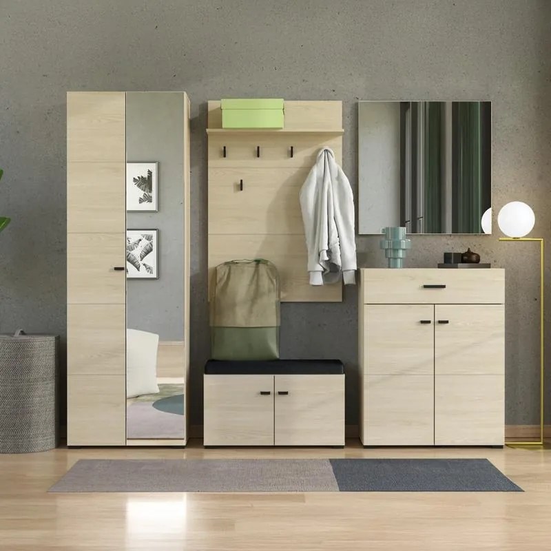 Καθρέπτης Τοίχου RATHLIN 76 OG Light Port Oak 77x2x77 εκ. 77x2x77 εκ.