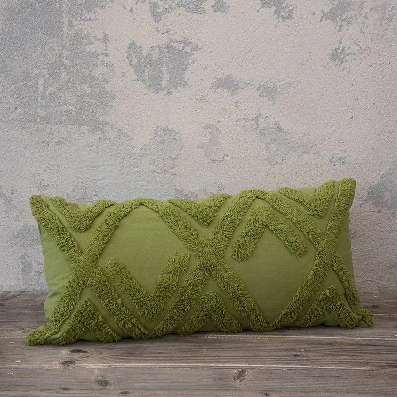 Μαξιλάρι Διακοσμητικό (Με Γέμιση) Amadeo Green Nima 30X60 100% Cotton