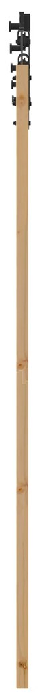 vidaXL Συρόμενη Πόρτα με Σετ Υλικών 61x198.5 cm Συμπαγές Ξύλο Πεύκου