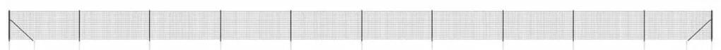Συρματόπλεγμα Περίφραξης Ανθρακί 0,8 x 25 μ. με Καρφωτές Βάσεις - Ανθρακί