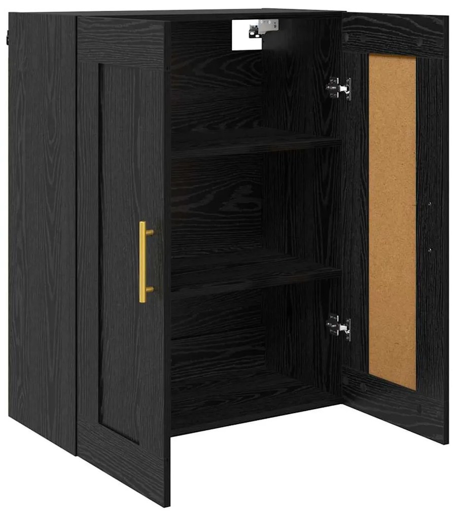 vidaXL Επιτοίχιο ντουλάπι Μαύρη Οξυά 69,5 x 34 x 90 εκ.