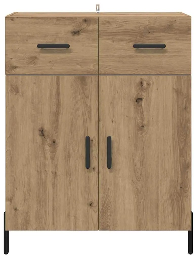 vidaXL Πλαϊνό γραφείο με συρτάρι Artisan Oak 69,5 x 34 x 90 εκ.