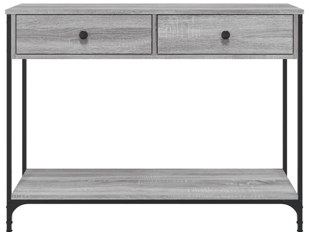 vidaXL Τραπέζι Κονσόλα Γκρι Sonoma 100x34,5x75 εκ. Επεξεργασμένο Ξύλο