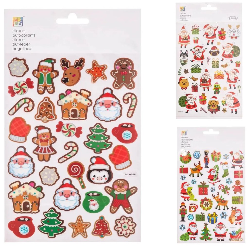 Χριστουγεννιάτικα Αυτοκόλλητα Fééric Lights &amp; Christmas, σε 3 επιλογές σχεδίων