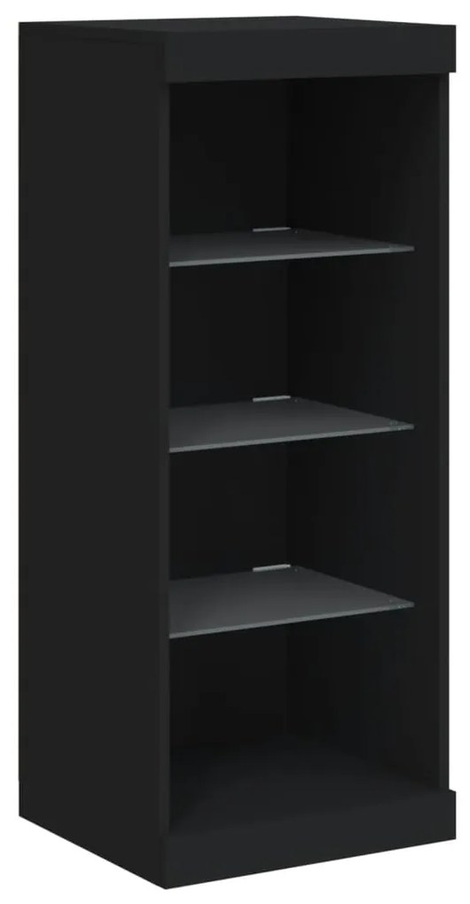 vidaXL Μπουφές με Φώτα LED Μαύρος 41 x 37 x 100 εκ.