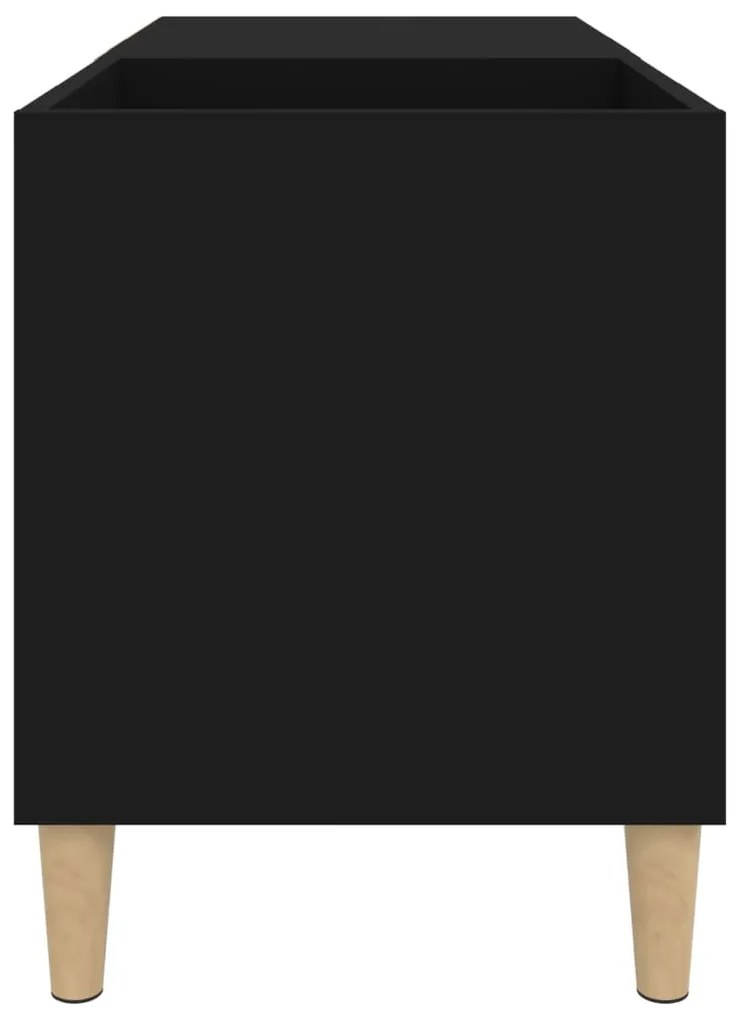 vidaXL Δισκοθήκη Μαύρη 84,5 x 38 x 48 εκ. από Επεξεργασμένο Ξύλο