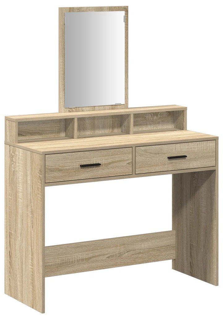 vidaXL Τουαλέτα με Συρτάρια Sonoma Oak 100x41x140 εκ.