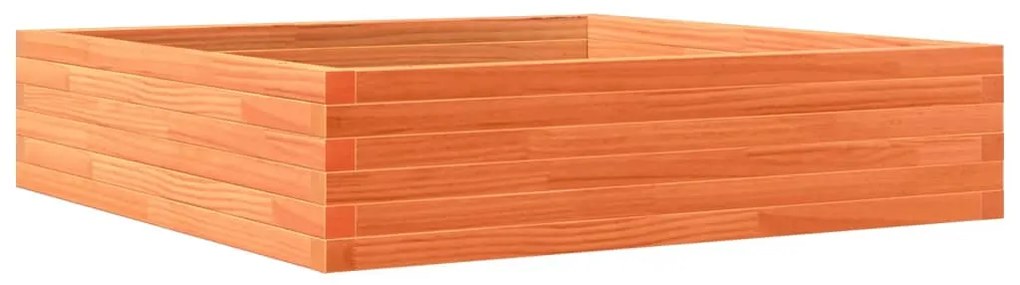 vidaXL Ζαρντινιέρα Καφέ Κεριού 100x100x23 εκ. από Μασίφ Ξύλο Πεύκου