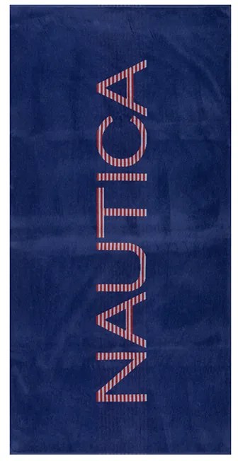 ΠΕΤΣΕΤΑ ΘΑΛΑΣΣΗΣ NAUTICA BRANDED 80X160 BLUE - Nef-Nef Homeware