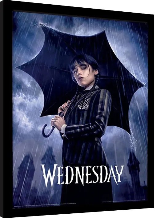 Κορνιζαρισμένη αφίσα Wednesday - Downpour