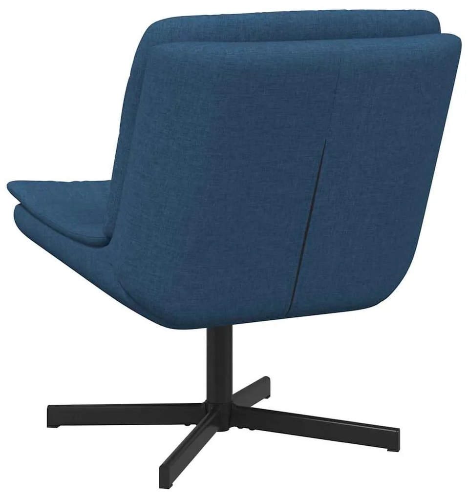 vidaXL Περιστρεφόμενη καρέκλα Μπλε 63 x 75 x 76 εκ ύφασμα