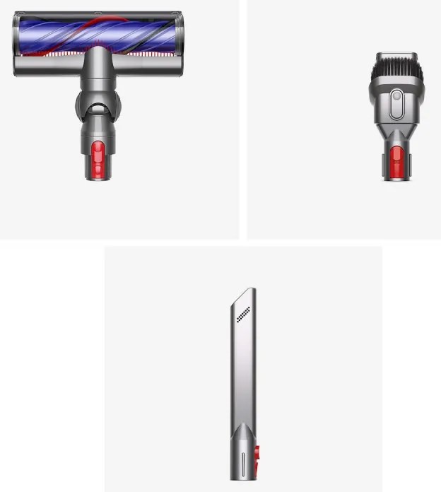 Ηλεκτρική σκούπα όρθιας τοποθέτησης Dyson V8 Advanced 492636-01, 130AW, 540ml, 110000 στροφές/λεπτό, Αυτονομία έως 40 λεπτά, HEPA, Ασήμι/Νικέλιο