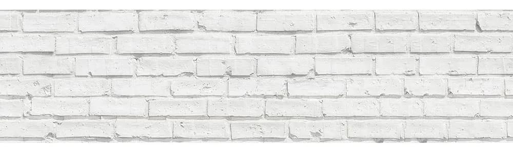 White Bricks πλάτη προστασίας τοίχων κουζίνας και μπάνιου - 67319