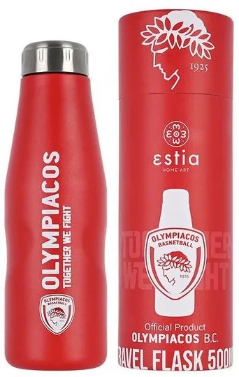 Estia Θερμός Παγούρι Travel Flask 500ml Olympiacos Bc Edition 00-12304