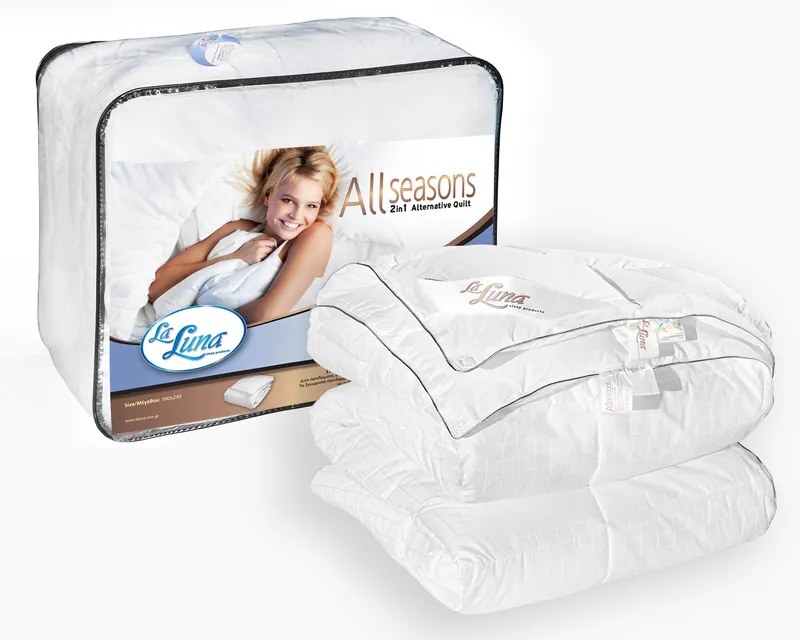 Πάπλωμα Μονό Συνθετικό Πλενόμενο The All Season Duvet 160×220 - La Luna