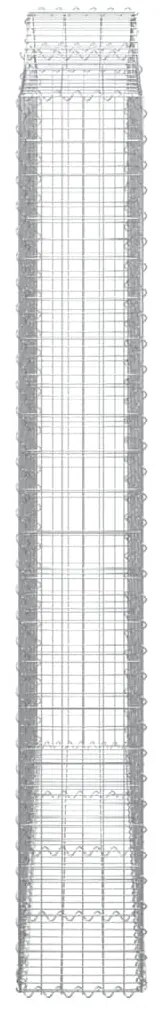 vidaXL Συρματοκιβώτια Τοξωτά 2 τεμ. 200x30x220/240 εκ. Γαλβαν. Ατσάλι