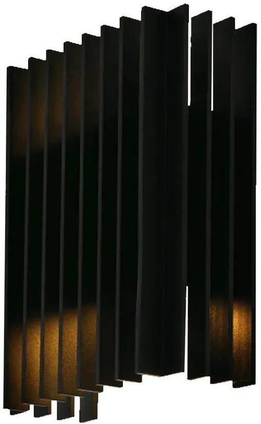 V-TAC Επιτοίχιο Φωτιστικό LED Up-Down 2x6W 230V 340° 1250lm IP65 Αδιάβροχο Φυσικό Λευκό Μαύρο Σώμα 10560