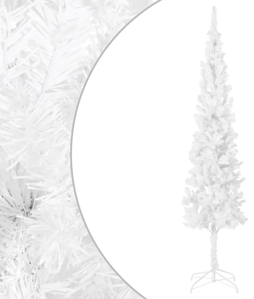 vidaXL Χριστουγεννιάτικο Δέντρο Slim Λευκό 210 εκ.