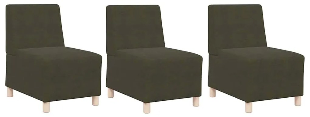 vidaXL Καθίσμα Σαλονιού 3 pcs Πράσινο 55 x 74 x 82 εκ.