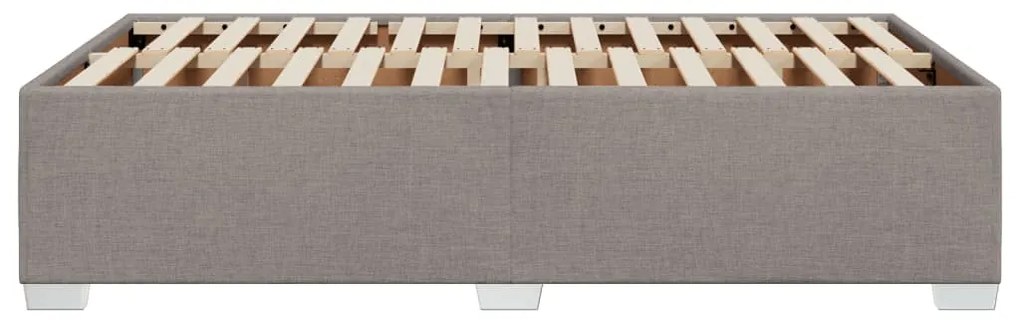 vidaXL Σκελετός Κρεβατιού Χωρίς Στρώμα Taupe 120x200 εκ. Υφασμάτινο