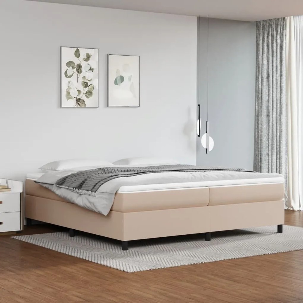 ΚΡΕΒΑΤΙ BOXSPRING ΜΕ ΣΤΡΩΜΑ ΚΑΠΟΥΤΣΙΝΟ 200X200ΕΚ.ΑΠΟ ΣΥΝΘ.ΔΕΡΜΑ 3144631