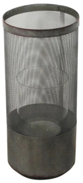 Κηροπήγιο Ρεσώ 012.862416047 Φ18x40,5cm Dark Grey Μέταλλο
