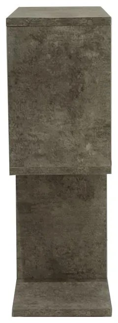 Βοηθητικό τραπέζι Kora μελαμίνης γκρι oak 60x20x60εκ 60x20x60 εκ.