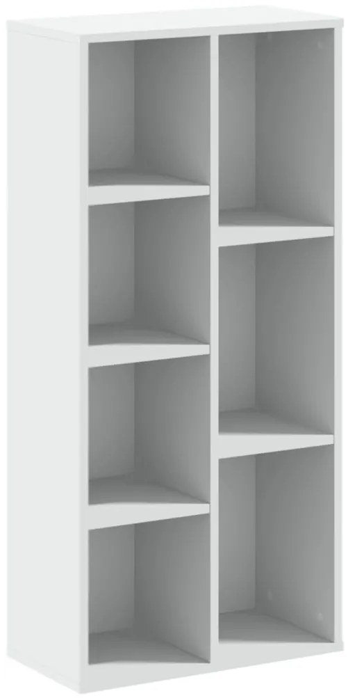 vidaXL Βιβλιοθήκη Λευκή 50x25x105 εκ. από Επεξεργασμένο Ξύλο
