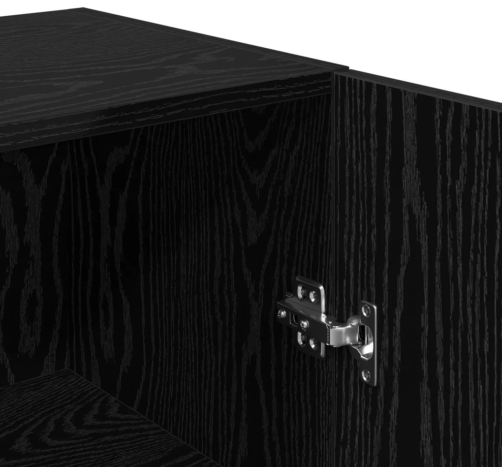 vidaXL Σετ επίπλου τηλεόρασης 4 pcs Μαύρη δρυς 30.5 x 30 x 60 εκ.