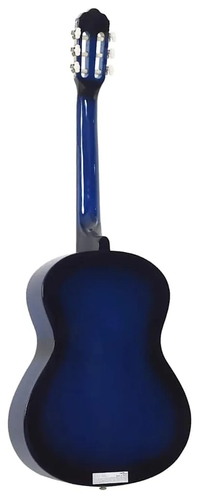 vidaXL Κλασική Κιθάρα για Αρχάριους Μπλε 4/4 39&#039;&#039; από Ξύλο Φιλύρας