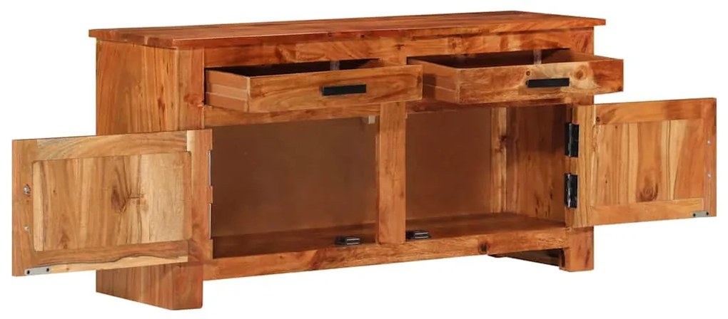 vidaXL Πλαϊνό γραφείο Καφέ 100 x 30 x 50 cm Μασίφ ξύλο ακακίας