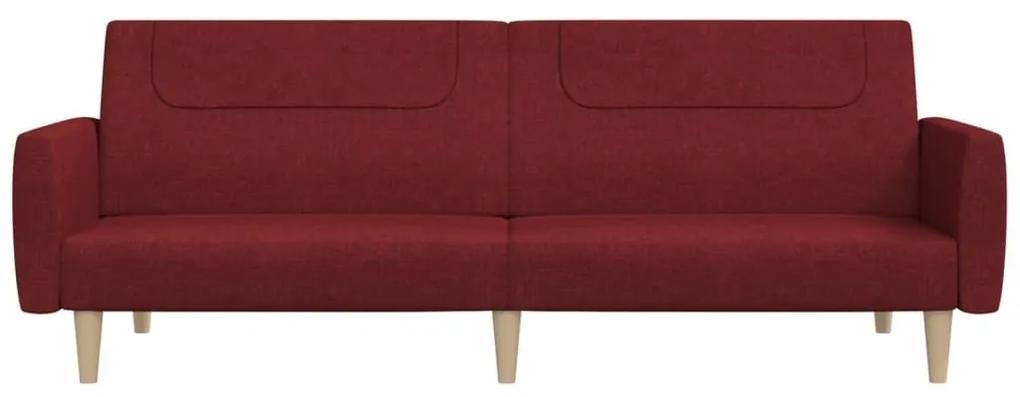 Καναπές - Κρεβάτι Διθέσιος Μπορντό Υφασμάτινος - Κόκκινο