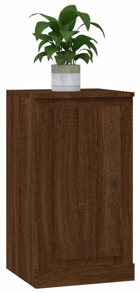 vidaXL Ντουλάπια 2 τεμ. Καφέ Δρυς 37,5x35,5x67,5 εκ Επεξεργ. Ξύλο