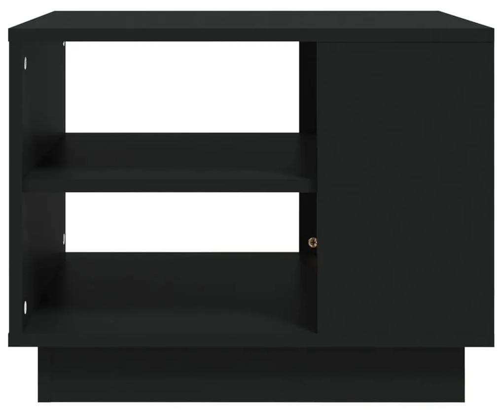 Τραπεζάκι Σαλονιού Μαύρο 55 x 55 x 43 εκ. από Μοριοσανίδα - Μαύρο