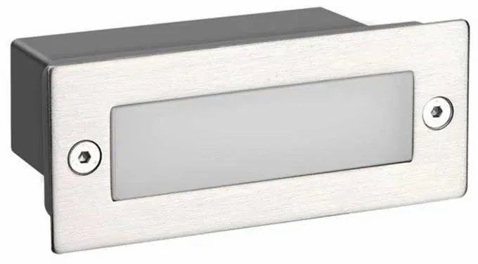 Απλίκα LED Εξωτερικού Χώρου Χωνευτή Aca PAS260NMP Nickel Matt