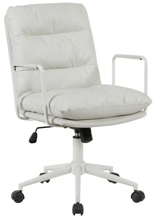 Καρέκλα γραφείου διευθυντη Kreno pakoworld PES γκρι 56x67x89-97εκ