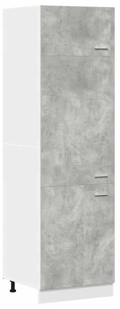 vidaXL Ντουλάπι Ψυγείου Lyon Γκρι Σκυροδέματος 60x57x207εκ.