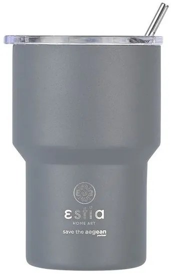Estia Θερμός - Ποτήρι Για Καφέ Mug lite Save The Aegean 400ml Fjord Grey 01-18467